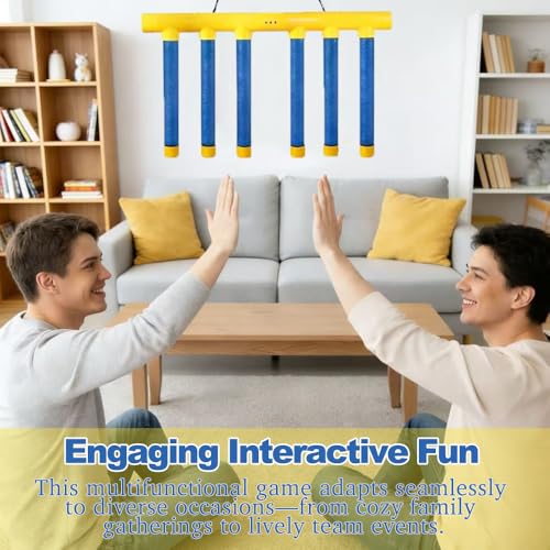 Reflective Drop Stick Challenge Game, Hand-Eye Coordination Reflex Training Toy with 3 Speed Modes, Interactive Catching Sticks Game