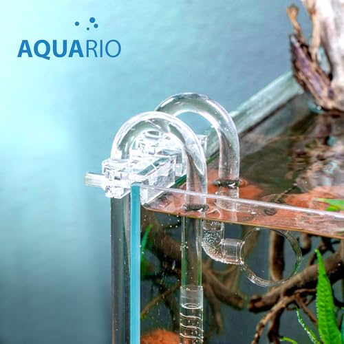 Aquario Neo Flow - Freshwater Aquarium Lily Pipes for Planted Aquarium Canister Filters, Cuttable, Adjustable, Modular Fish Tank Lilys, Non-Suction Cup - Large, 17mm OD for/fits 5/8"(16/22) Tubing