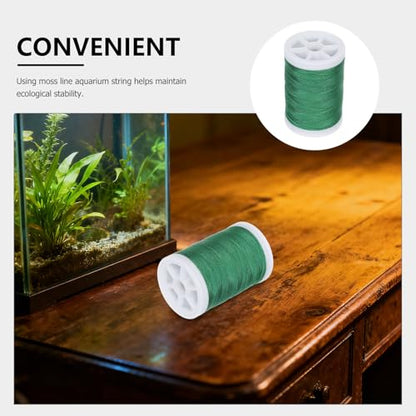 1 Roll Plant Thread for Aquariums | 218.7 Yard Plastic Cotton Moss String for Attaching Plants Rocks Driftwood Terrarium Shrimp Tank