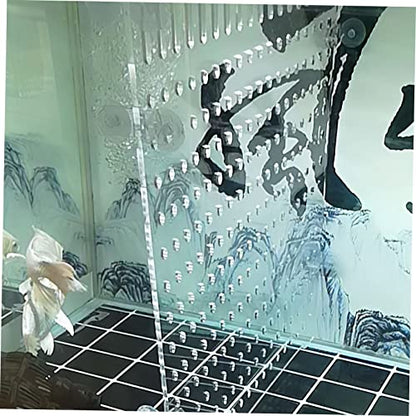 Transparent Acrylic Fish Tank Divider Isolation Board for Aquarium Easy to Install Partition for Breeding Separation Fish Tank Accessory