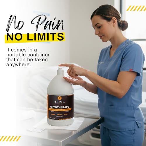 TIDL Clinical Cryotherapy Cream, Menthol Camphor Arnica, 1 Gallon | Instant Cooling Anti-Inflammatory Pain Relief Cream, For Clinic & Healthcare Professional Use, Full Body Recovery - style: 128 Ounce