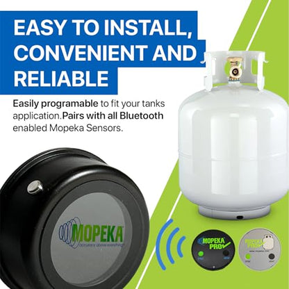 Mopeka LCD Display Gauge - Magnetically mounts to Your RV Control Panel, Dash, Propane Tank, or BBQ Grill - Wireless Remote Indicator for All Mopeka Pro and Universal Sensors - style: LCD Display