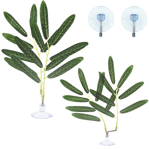 Fish Leaf Pad Suction Cup Tank Accessories Aquarium Décor Simulating Adjustable Plastic Green Plants Betta Natural Playing Spawning Breeding Resting Bed Multi Leaf Design