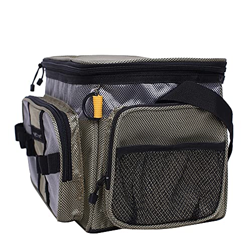 Fishing Tackle Bags Soft Side Fishing Tackle Box Storage Bag for Saltwater or Freshwater