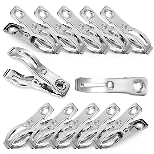 40 Pcs 2.3 Inch Row Cover Clips, Garden Clips for Netting, Greenhouse Clamps Made of Stainless Steel, Have a Strong Grip of Greenhouse Clips, For 1/2'', 3/4'', 1'' Garden Hoops - style: 40Pcs