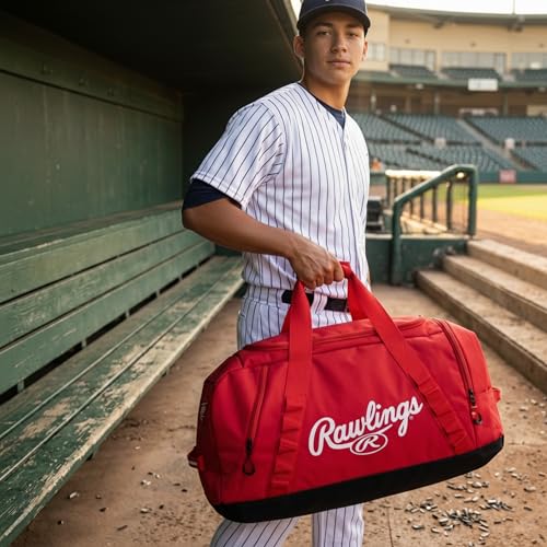 Rawlings Rawlings | Covert2 Duffel Equipment Bag | Baseball/Softball | Multiple Colors - color: Scarlet