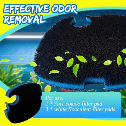 Replacement Sponges Filter Pad for Aquariums Canister Universals Air Impregnated Sheet Aquariums Replacement Media Fish Tanks Media
