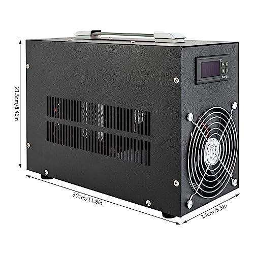 Aquarium Chiller Water Fish Shrimp Tank Cooler Cooling Machine Constant Temperature System Digital Tube Code Display Screen for Aquariums Seafood Markets Supermarkets Aquaculture (60L/15Gal)