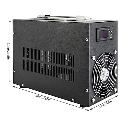 Aquarium Chiller Water Fish Shrimp Tank Cooler Cooling Machine Constant Temperature System Digital Tube Code Display Screen for Aquariums Seafood Markets Supermarkets Aquaculture (60L/15Gal)