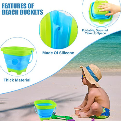 Floating Telescopic Folding Net with 7 Inch Pliers & Lip Gripper - Kids Fishing Net with Foldable Sand Bucket & Fishing Gear Accessories