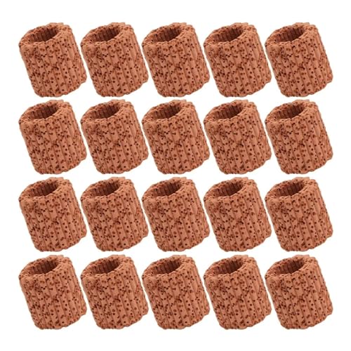 50Pcs Aquatic Plant Fixed Rings Biodegradable Ceramic Gravity Ring for Water Plants Fixing No Sand Needed Aquarium Landscaping