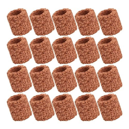 50Pcs Aquatic Plant Fixed Rings Biodegradable Ceramic Gravity Ring for Water Plants Fixing No Sand Needed Aquarium Landscaping