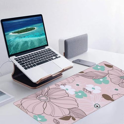 Octopus Ocean Gaming Mouse Pad, Office Desk Mat, Anti-Slip Rubber Base Cool Aesthetic Mouse Pads for Computer Laptop Keyboard School Home Desktop Gamer Home Accessories Decor 31.5" x 11.8"