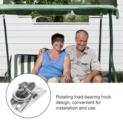 VANZACK 1set Heavy Duty Stainless Steel Swing Hanger Set Multi-Functional Hooks for Hammocks Punching Bags and Swings Easy Installation Support for Locations