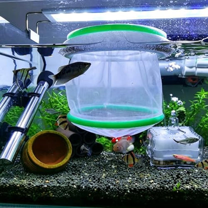 Aquarium Breeder Net Double Layer Nylon Hatchery for Fish Breeding Isolation Feeding Injured Fish 7.87x5.91inch