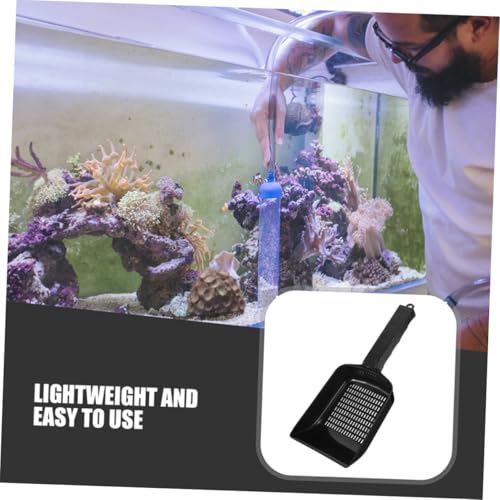 2pcs Aquarium Gravel Sand Shovel Lightweight Fish Tank Cleaning Tool for Freshwater Sand and Gravel Removal and User-Friendly Design for Home and