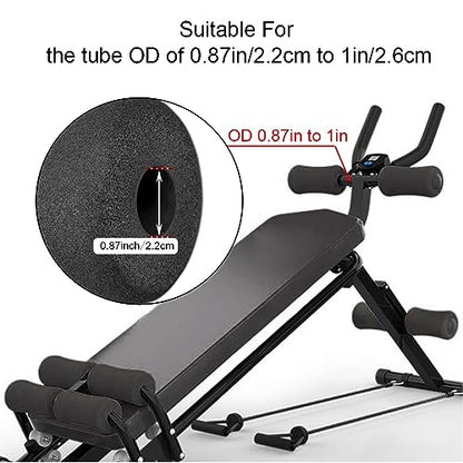 Sponge Foam Foot Pad Roller Pair, Used for Replacing Gym Exercise Equipment, Suitable for 1-inch Rod (Foam 5.71" X 2.95" Od X 0.87" Id) - color: Foam 5.71" X 2.95" Od X 0.87" Id