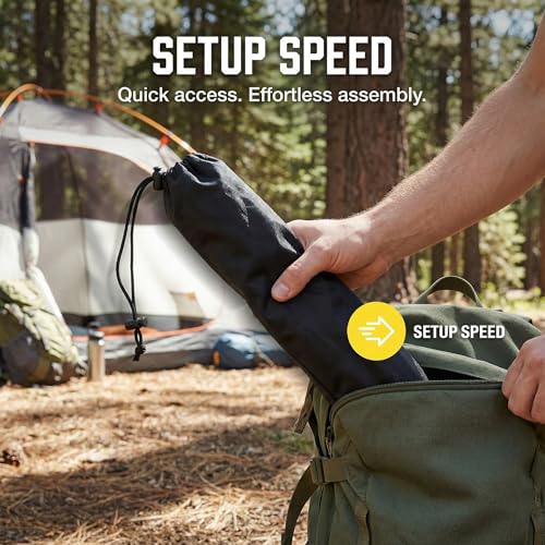 Toddmomy Tent Pole Storage Bags 4 Pack Portable Camping Organizer Pouches for Hiking Poles Awning and Fishing Gear Lightweight Durable for Outdoor Travel