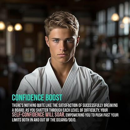 AAMA Martial Arts Taekwondo Karate Demonstration Breaking Board Bundle 9" (W) X 11-3/4 (L) - style: 3/8" (9mm) - CASE (80PCS)