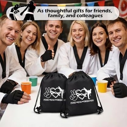 Drawstring Bags Bulk Drawstring Gift Backpack Party Favors for Sport Knight Greek Castle Birthday Party Supplies,30 Pcs,Taekwondo - style: Taekwondo