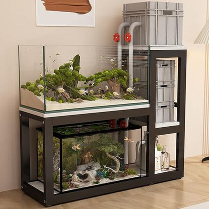 Fish Tank Stand,Heavy Duty Aquarium Stand with Non-Slip Foot Pads, Durable Fish Tank Rack for Terrariums, Scratch-Resistant Support for Secure Placement, Ideal for Home and Office Use