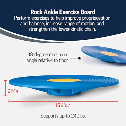 OPTP Rock Ankle Exercise Board – Balance Board for Range of Motion Exercise