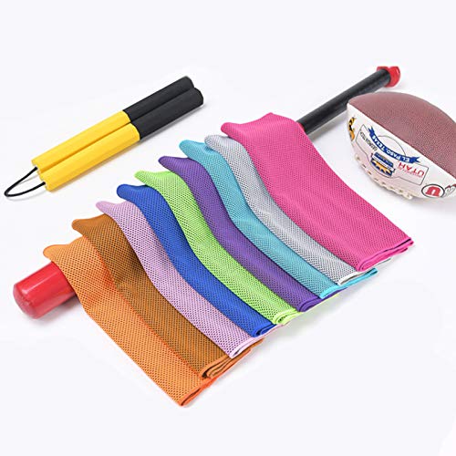 Rose Red Cooling Towel Quick Dry Microfiber Sports Towel 35"x12" - color: Rose Red, size: 35"X12"