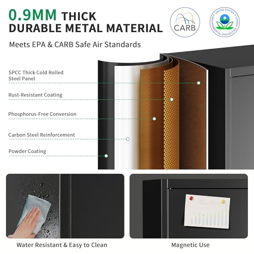 Metal Storage Cabinet with Locking Doors, 35.4" Steel Locker Organizer with Adjustable Shelves, Garage Utility Cabinet for Home, Office, Shop, and School - size: 35.4"H x 31.5"W x 15.7"D