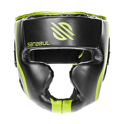 Sanabul Essential Boxing Headgear for Men & Women, Muay Thai MMA Headgear with Protective Padding, Full Face Coverage for Sparring Training