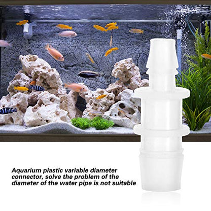 Aquarium Hose Adapter Fish Hose Converter Aquarium Tubing Pipe Connector Air Pump Hose Accessories for Aquarium Fish Water Pipe(8mm/12mm 5Pcs)