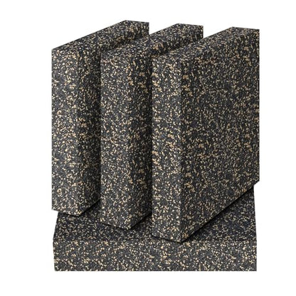 Thick Rubber-Cork Anti Vibration Pads, 4 x 4 x 1 Inches 4 Pcs Cuttable Sound Isolation Mats, Non Slip Dampening Blocks, Shock Absorbing Padding Feet for Air Compressor Washing Machine Treadmill - size: 4"x4"x1", 4pcs