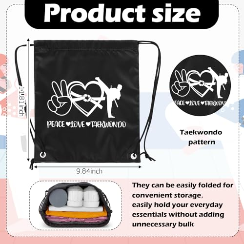 Drawstring Bags Bulk Drawstring Gift Backpack Party Favors for Sport Knight Greek Castle Birthday Party Supplies,30 Pcs,Taekwondo - style: Taekwondo