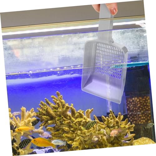 HANABASS Aquarium Sand Shovel Tool Cleaner for Fish Tank Maintenance Stylish Gray Design for Easy Sediment Removal Multifunctional Bucket Tool for Gravel and Sand Cleaning