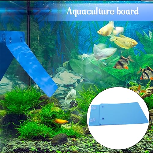 Saim 2 PCS Angelfish Discus Fish Breeding Slate with Suction Cups, Spawning Surface for Aquarium, Lightweight Easy to Install and Remove