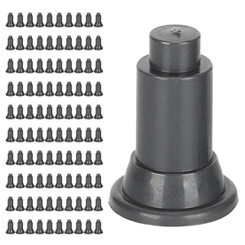 100Pcs Aquarium Divider Support Feet Adjustable for Fish Tank Isolation Board Made of Safe PVC (Black)