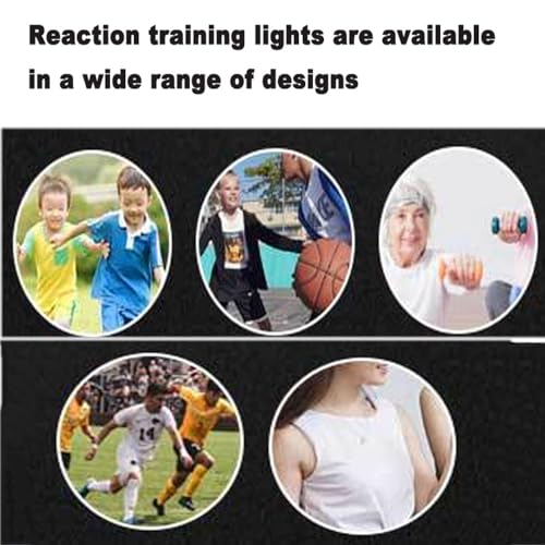 Flash Reflex Reaction Training Light Kit, Multi-Function Speed Agility Reaction Equipment, Suitable for Sports Training (Blue) - color: Blue