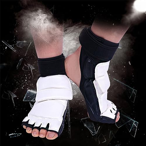 Taekwondo Foot Protector Double Fixation Elastic Cloth Surrounding Design for Kids - size: X-Large