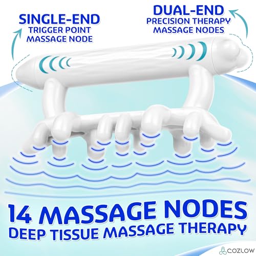 Fascia Massage Tool with Deep Tissue Nodes for Trigger Point Pain Relief - color: Blue - Style C