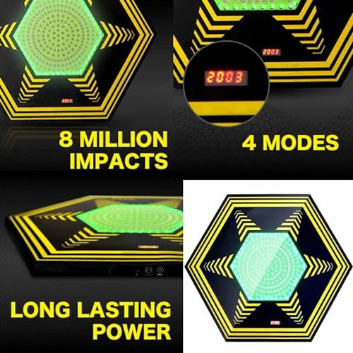 ERICAT Agile Fitness Light, Reaction Cognitive Training Kit with LED Display Screen, Improves Reaction Time and Agility, 4 Switch Modes Adjust and Intelligent Sensing, for Fitness, Sports, Lacrosse