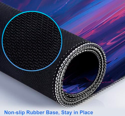 Space Landscape Computer Mouse Pad, XXL Laptop Gaming Mouse Keyboard Pad | The Surface Of The Mouse Pad Is Designed With Fiber Woven Material, And The Base Is Made Of Natural Anti Slip Rubber. - color: Anime Landscape
