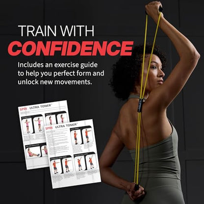 SPRI Ultra Toner Resistance Band, Figure-8 Cord (Multi 4-Pack)
