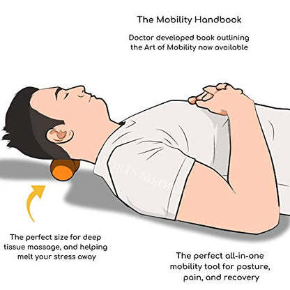 Peanut Massage Ball, Double Lacrosse and Peanut Ball Therapy | Trigger Point Deep Tissue Exercise,Back Muscle Foam Roller for Myofascial Release, Suboccipital Spine Device, Pressure Point - color: Orange Peanut Ball