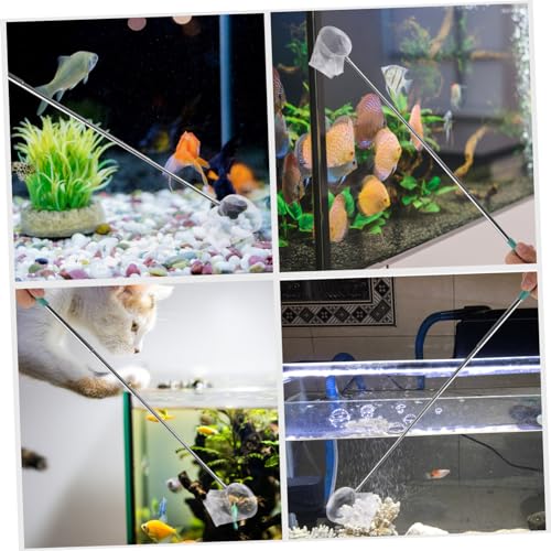 HANABASS Shrimp Net Fishing Net Fishing Nets for Brine Shrimp Fish Aquarium Accessories Large Fishing Net Soft - color: Black