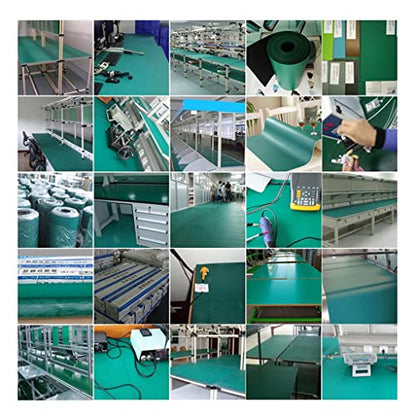 1pcs Green Self-Adhesive Anti-Static Rubber Mat, 0.5m×1m 0.6m×1.2m 2mm 3mm Thick Desk Mat for Lab/Repair/Factory/Assembly Line(0.5mx1m,2mm)