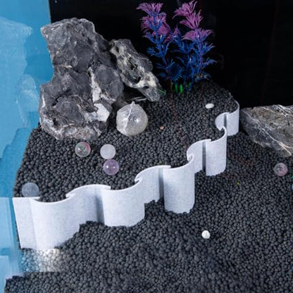 Aquarium Substrate Divider - Fish Tank Sand Screen | Fish Tank Gravel Separator | Fish Tank Gravel Separator Fence, Decorative Landscaping Board, Designed for Sand, Water Grass, and Mud Isolation