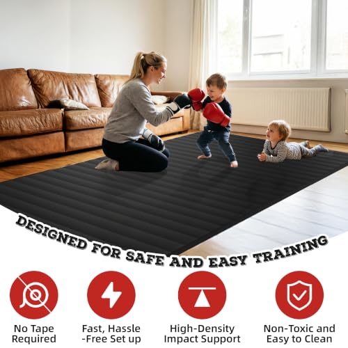 Wrestling Mat for Home Training BJJ MMA Jiu Jitsu Roll Up Mat - color: Black, size: 5FTx10FTx1.25inch