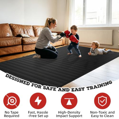 Wrestling Mat for Home Training BJJ MMA Jiu Jitsu Roll Up Mat - color: Black, size: 5FTx10FTx1.25inch