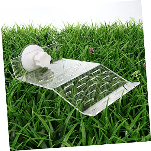 Transparent Turtle Basking Platform Small Climbing Slope for Turtles Reptiles Aquatic Pets Durable Plastic Aquarium Stand for Relaxed Resting Environment