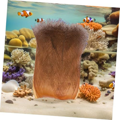 Hemobllo 5 Sheets Realistic Artificial Palm Bark Natural Garden Decor Plant Accessories for Aquarium Fish Fry Hatching Home Office Greenery Background