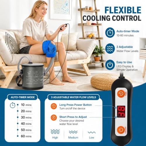 Ice Machine for Knee After Surgery, Portable Cold Therapy Machine